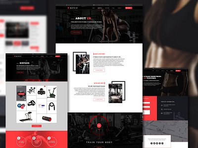 B I T F I T landing page landing page portfolio template design ui ui ux ux web design web tamplate website design websitedesign