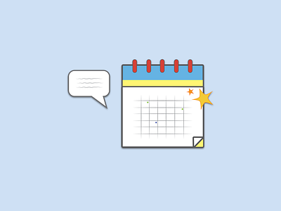 calendar icon calendar cute free throw icon illustration shot