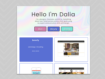 Portfolio Redesign! design portfolio gradients holographic irridescent paste portfolio product design rainbow webdesign