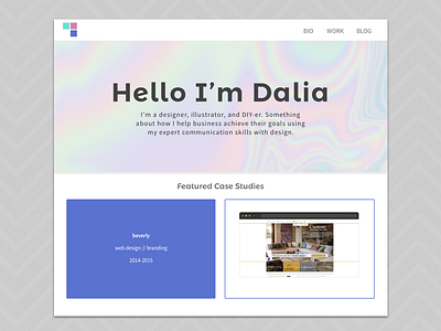 Portfolio Re- re-design! design portfolio gradients holographic irridescent paste portfolio product design rainbow webdesign