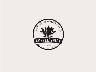 Coffee Shift Badge badge design branding coffee illustration logo logo design nature