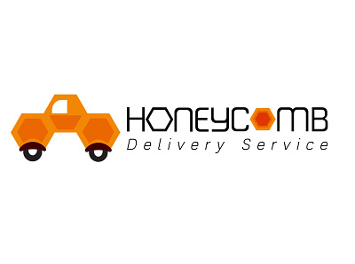 Honeycomb delivery service logo design branding design graphic design illustrator logo logotype vector