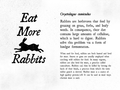 On the Rocks Rabbitry Type Treatment