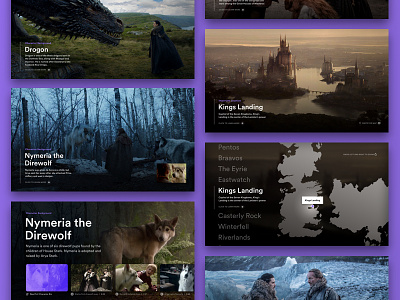 Game of Thrones Pop-up Video Experience appletv game of thrones hbo product design tv ui video