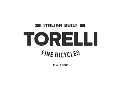 Torelli Logo - 1 color bicycle bike brand cycling identity logo torelli