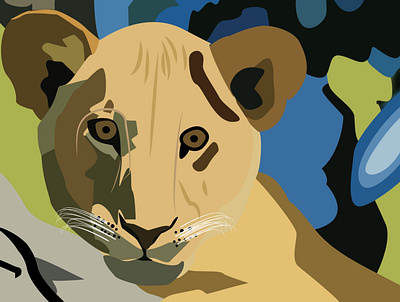 Simba animation cub design graphic design illustration lion portfolio sample vector