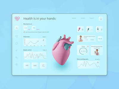 Medical dashboard app design medical dashboard tablet ui