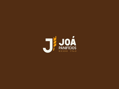 Joá Panifícios baker bakery family flour logo monogram wheat