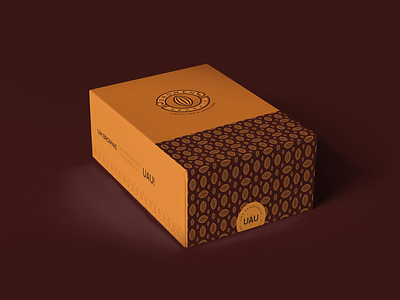 Dromen Brownie - Box box design brown brownie logo cake chocolate classic logo cocoa emblem packaging