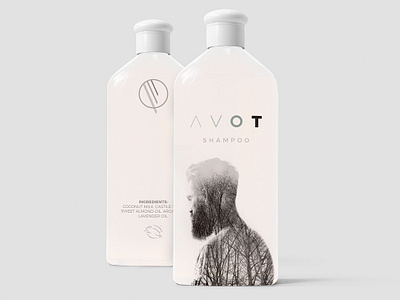 A V O T Shampoo beard man care packaging packaging design shampoo