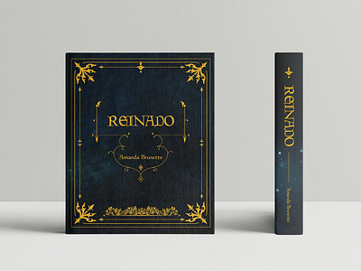 Reinado Spine blue book book design celtic editorial fairy fantasy paper romantic