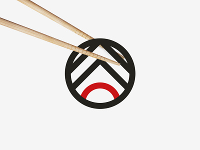 Kobayashi Icon circle logo japan design japanese japanese restaurant lamen logo design