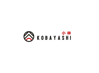 Kobayashi circle logo japan design japanese japanese restaurant lamen logo design