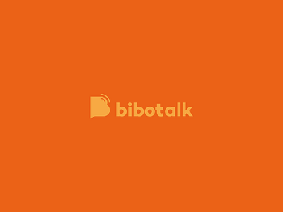 Bibotalk - Logo b balloon clean logo feed logo mobile orange podcast talk tshirt