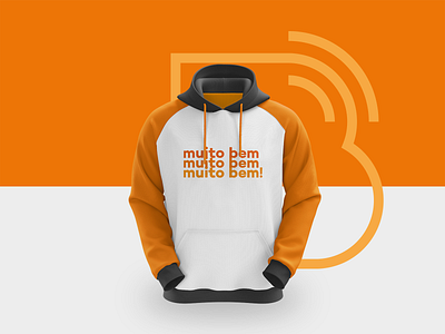 Bibotalk - Hoodie b balloon clean logo feed logo mobile orange podcast talk tshirt
