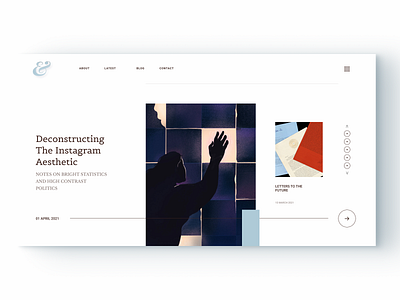 News Concept brand branding business design digital figma flat font minimal ux website