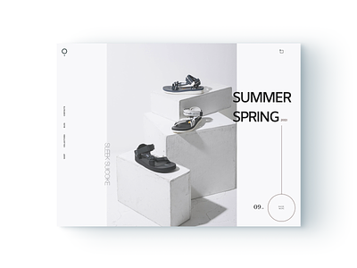 Desktop Ecommerce Summer Sandals Concept