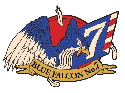 blue falcon logo