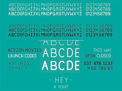 Hey, a font font typography