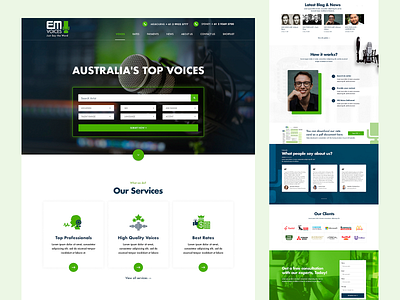 HOME PAGE RE-DESIGN FOR AUSTRALIA BASED COMPANY | UI DESIGN