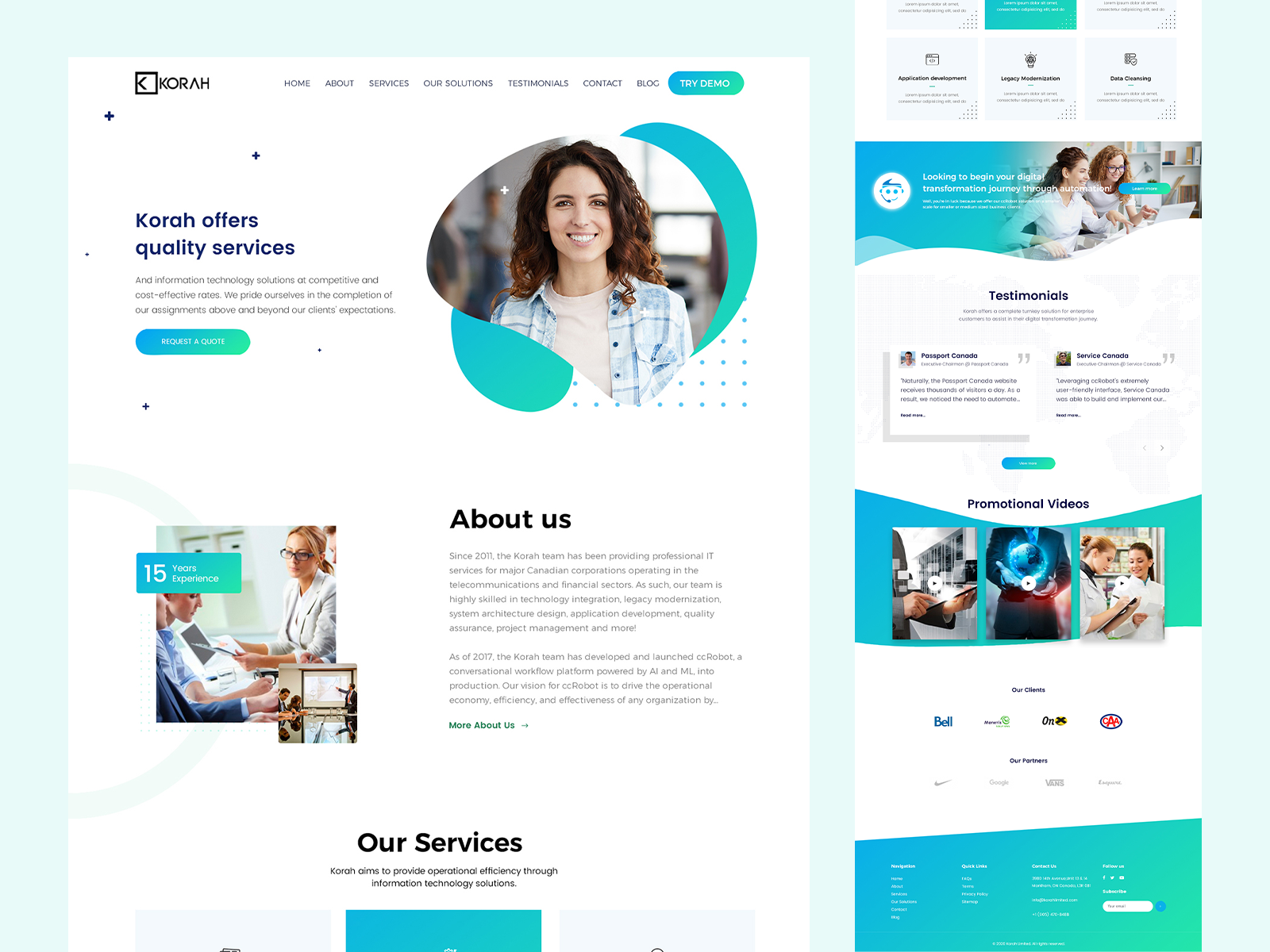 SAAS COMPANY WEBSITE DESIGN | UI DESIGN by Mukarram Haidari on Dribbble