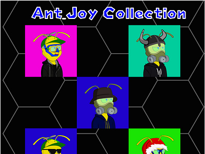 Ant_Joy 3d animation branding design graphic design illustration logo motion graphics nft nfts