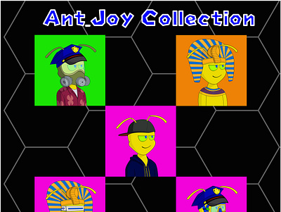 Ant_Joy design logo nft