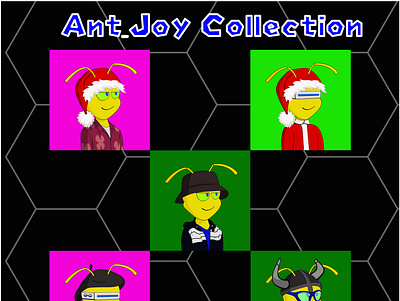 Ant Joy branding design nft