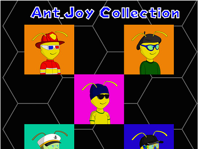 Ant Joy animation branding graphic design nft