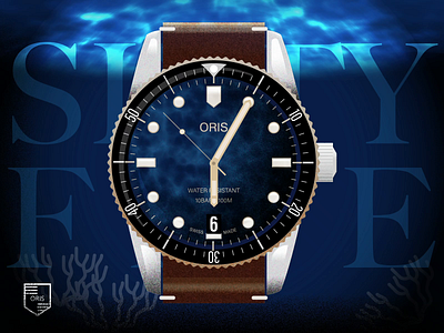 Oris divers 65 - blue after effects animation diver heritage illustration oris underwater watch