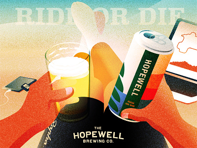 Enjoy my favorite beer after riding beer cycling hopewellbrewing illustration resting rideordie weekend