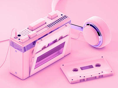 Cassette Player - C4D exercising