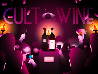 Cult Wine cult cult wine illustration wine