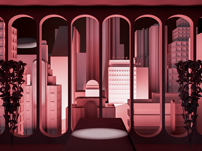 Valentine's Day Evening - Art Deco Vibe by dongkyu lim on Dribbble