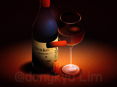 Impression on Bourgogne Wine art deco atmospheric bourgogne illustration isometric isometric illustration pinot noir wine