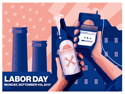 Labor day propaganda beer labor day smartphone