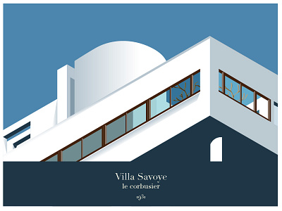 Villa Savoye - Le Corbusier isometric le corbusier