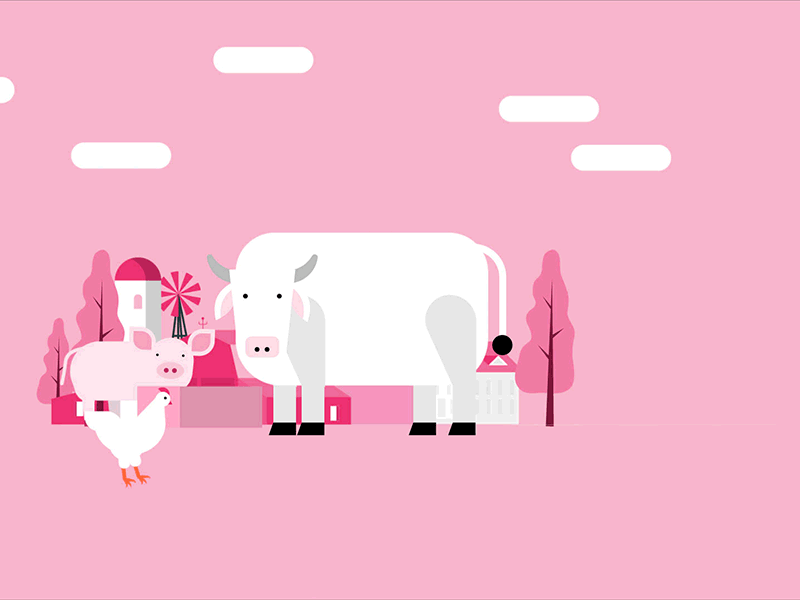 Fresh meats explainer animation farm