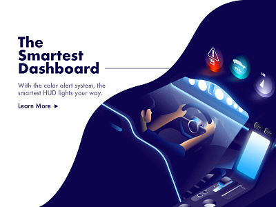 Isometric dashboard & HUD gradient study isometric isometric illustration