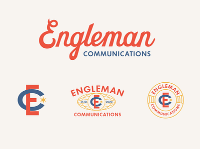 Engleman Communications - Brand Identity branding lettering logo