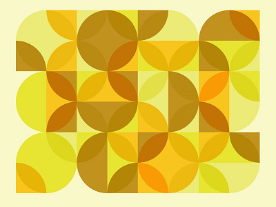 Circles circles pattern yellow