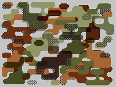 Camo benday camouflage green stripes tan