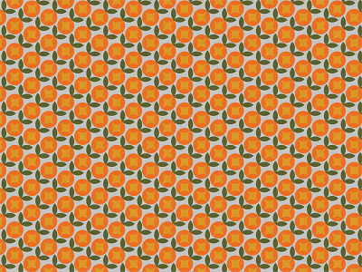Tangerines circle fruit orange pattern tangerine