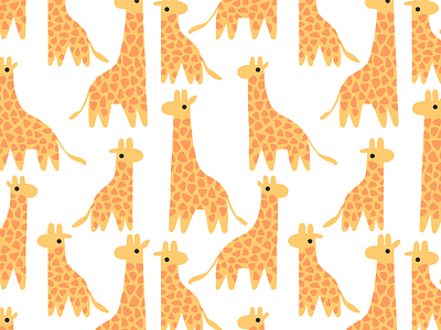 Giraffe Pattern animal flat giraffe pattern repeat