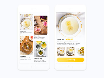 Flower tea application design