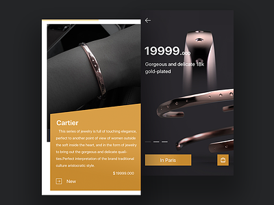 Jewelry concept interface design