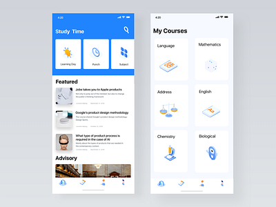 Education App ui ux 应用