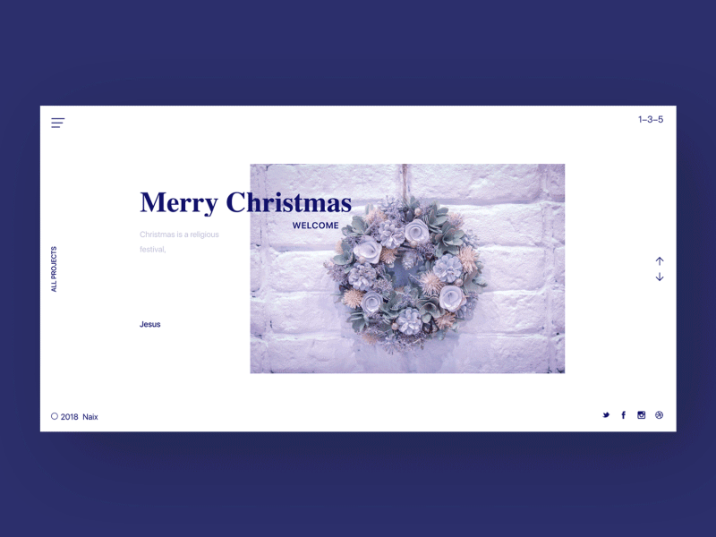 Christmas Interactive Animation ui ux 设计