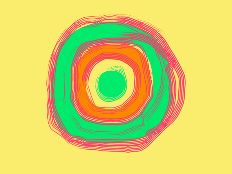 A circle animated circles keyshape