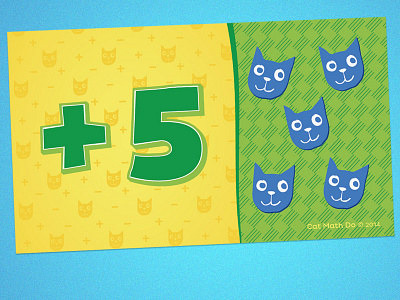 Plus card redesign for Cat Math Do boardgame catmathdo illustrator invention